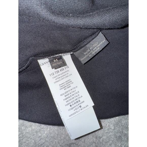 KITH x Versace Black Gold Mini Medusa Logo Cotton Short Sleeve T-Shirt Medium M - Picture 7 of 8